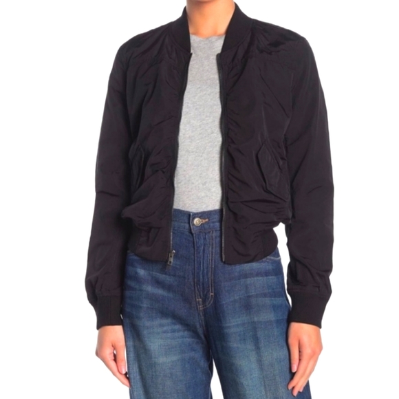 Vince. Washed Shrunken Bomber - Picture 3 of 9